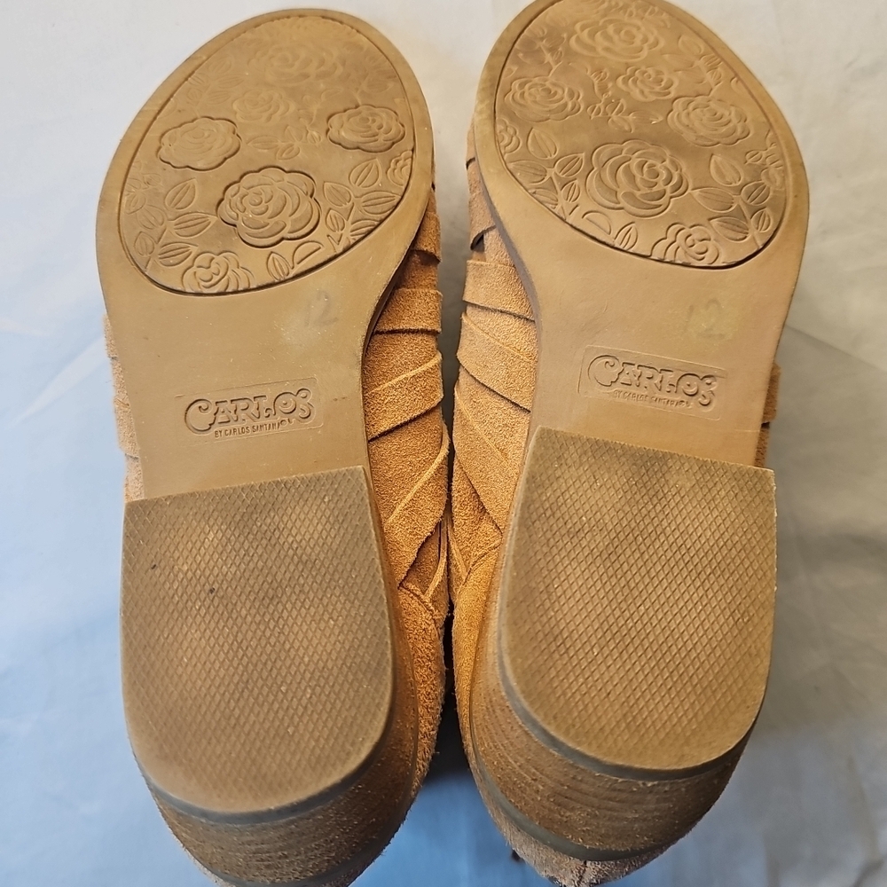 Carlos by Carlos Santana Tan Ankle Booties Size 9 - Picture 6 of 9